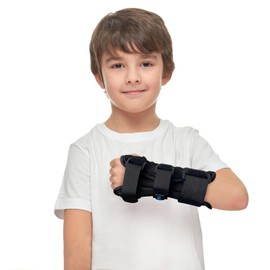 Medway Férula de Muñeca Infantil Transpirable | Soporte Ortopédico Pediátrico | Inmovilizador Ajustable | Ambidiestra | Talla Universal (Chica)