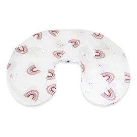 Nap- Funda Desmontable 100% Algodón Para Cojín De Lactancia Color Arcoiris Love