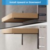 6-Pack Heavy Duty 6-Inch Black Shelf Brackets, L Shelf Bracket