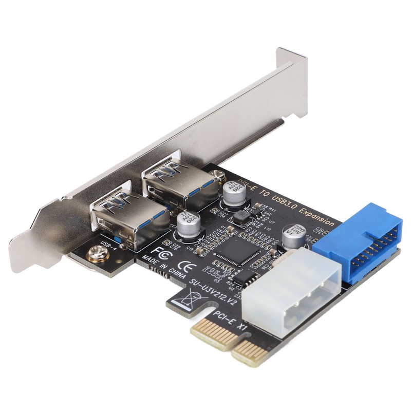 USB3.0 Expansion Card 2 Port 19 Pin 4P PCIE to