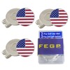 6 Pcs Golf Ball Markers with Magnetic Hat Clips Value