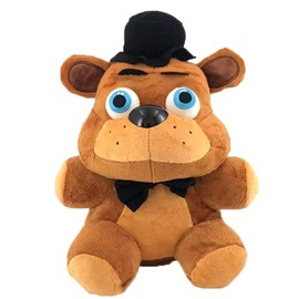 MAGIC SELECT Plushies Compatible with Five Night at Freddy FNAF, Freddy Fazbear Plush Doll 25 cm. Cuddly Toy Shapes and Video Games Cuddly Toys Gifts for Boys and Girls