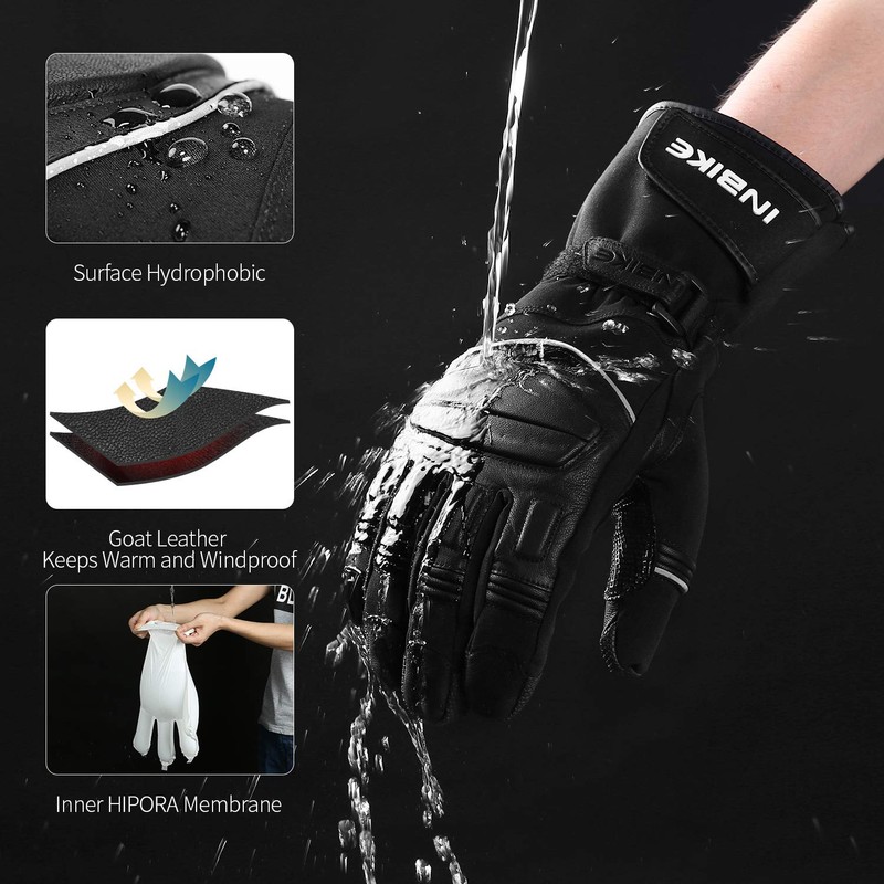 INBIKE Winter Motorcycle Gloves Men Waterproof Windproof Touchscreen Warm for