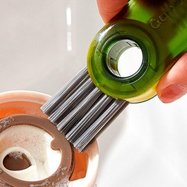 Multi-purpose Cleaning Brush for Tumblers, Bottles, and Container Lids 01 Tumbler Cleaning Brush - Green 5ea
