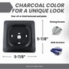 Charcoal Square Wall Plate for Ecobee Smart Thermostat Enhanced and