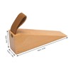 6pcs Door Stopper Wedge Polished Glossy Compact Wooden Firefighter Door