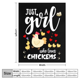 Chicken Blanket Flannel Soft Cute Rooster Throw Blanket Animal Chickens Gifts Decor for Girls 50"x40"