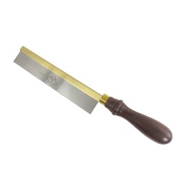 Thomas Flinn Pax Taytools 8 Inch Mini Gent Dovetail Saw, Solid Rolled Brass Back, 20 TPI, 1 Inch Wide Plate, Walnut Handle