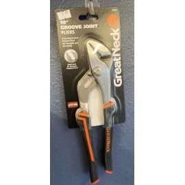 GreatNeck - 10" Groove Joint Pliers -W100C-Dropped Forged Steel - Milled Jaws