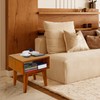 Acacia Serena Nightstand/End Table Solid Wood Bed Side Table for