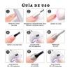 Gel Platinium Decoracion Uñas Gel Esmalte Semipermanentes 4c