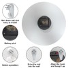 ALEENFOON Glass Wall Clock 12 Inch Silent Non Ticking Round