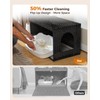 MUTTROS Rattan Cat Litter Box Enclosure - Hidden Litter Box