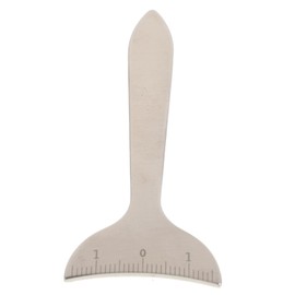 BIUDECO Eye Socket Measuring Tool Eye Pencil Pencil Eyeliner Pen Ruler Measuring Tape Clothes Tape Measure Eyebrow Guide Tailors Tape Measure Eye Tester Silver Stainless Steel