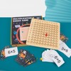 Wooden Multiplication Board Educational Multiplication Game Board for Learning Teaching