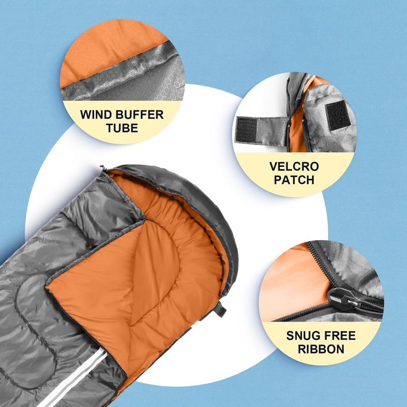 Northroad Lightweight Sleeping Bags for Adults Cold Weather, Waterproof Backpacking