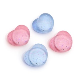 JINGDU Thumb Grip Caps for Switch Joy-Con, Cute Silicone Joystick Cap Covers Accessories Compatible with Switch/OLED/Lite JoyController, 4PCS Heart