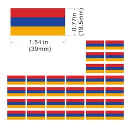 Womaha 30 Sheets Armenia Flag Temporary Tattoos for Kids Adults Fans Fake Face Tattoo Stickers