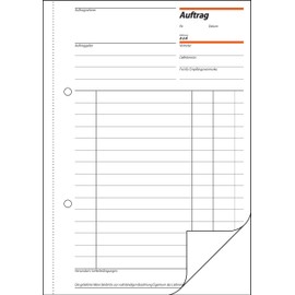 Sigel AU525 Duplicate Order Book A5 2x 50 Sheets with Carbon Paper Pack of 1
