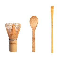 Angelkiss Premium Matcha Green Tea Set with Natural Bamboo Whisk, Tea Ceremony, Tea Ceremony, with Teaspoon and Tea Extractor (Pack of 3)