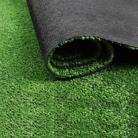 Artificial Grass 7' x 15', ZGR Fake Grass Carpet Faux Synthetic Turf Rug with Drainage Holes, Easy to Clean, 10MM Pile, Great for Garden, Patio, Balcony, Floor and Wall Decoration