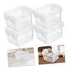 Gatuida 5pcs Clear Stackable Storage Boxes Portable Plastic Organizers for