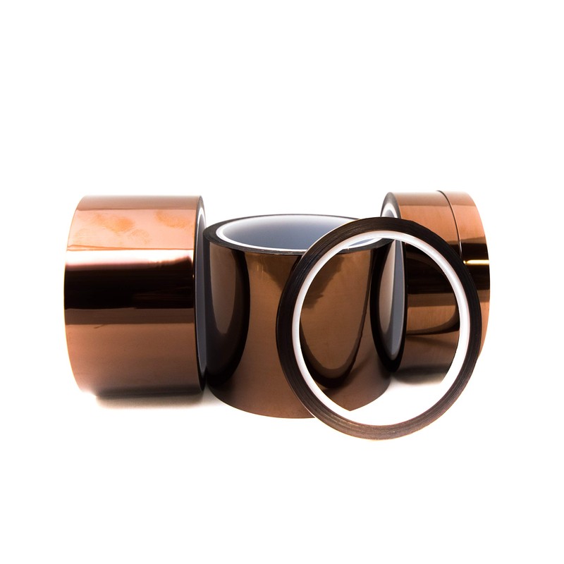 Bertech Kapton Polyimide Low Static Adhesive Tape, 3" Core, 1