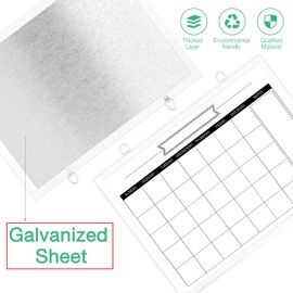 DumanAsen Calendar Whiteboard, 12" x 16" Wood Frame Magnetic Monthly Calendar Whiteboard for Wall, Dry Erase/Portable Whiteboard for Home,Office, Includes 4 Markers, Eraser and Hanging Hardware