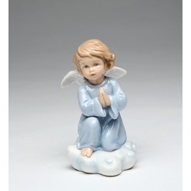 Cosmos Gifts 10424 Fine Porcelain Inspirational Praying Angel Figurine, 4 1/4"
