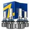 ZonCar 9005/HB3 9006/HB4 LED Bulb Kit, 24000LM, 6500K Cool White, Plug and Play, Turbo Cool Fan, Pack of 4