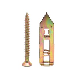 AIMALL 100-Piece Self-Drilling Drywall Anchors and Screws Set, 12mm x 1.18in / 12mm x 1.57in Hollow Wall Expansion Kit for Heavy Duty Home Use