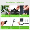 RUNWUSHENG Automatic drip Irrigation System，DIY Indoor Plant Watering System,Self-Priming Pump,