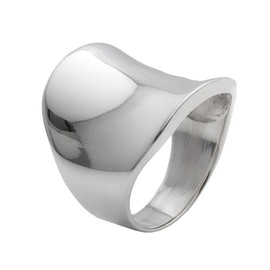 Silverly Men's Women's .925 Sterling Silver Unisex Large Smooth Polished Curved 22 mm Thumb Ring, Sterling Silver