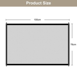Stair Safety Gate Dog Door Safety Gate No Drilling Barrier Dog Baby Barrier Safety Gate Stairs Dog Barriers Child Safety Gate Mesh Gate Barrier for Pets 100 x 78 cm