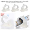 100Pcs Cable Management Clip Adjustable Adhesive PA66 Nylon Cord Organizer