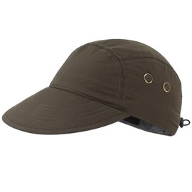 Magracy Men's Summer UPF 50+ Fishing Cap with Neck Flap Sun Protection Cap Quick Dry Cap Army Green