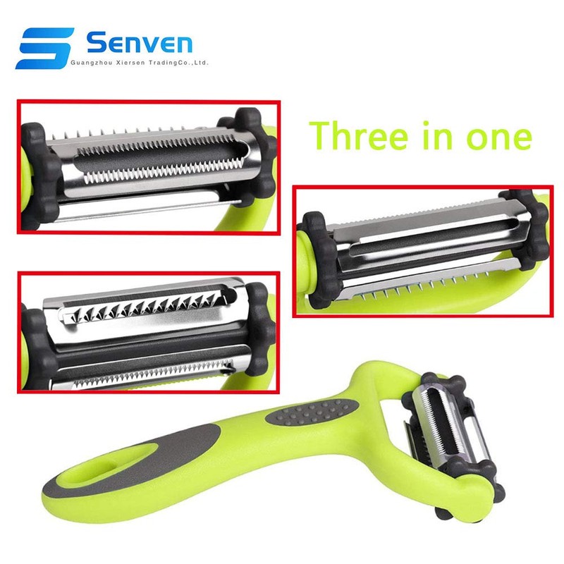 Senven 3-in-1 Peeler - Multi-Function Speed Y Peeler and Shredder.