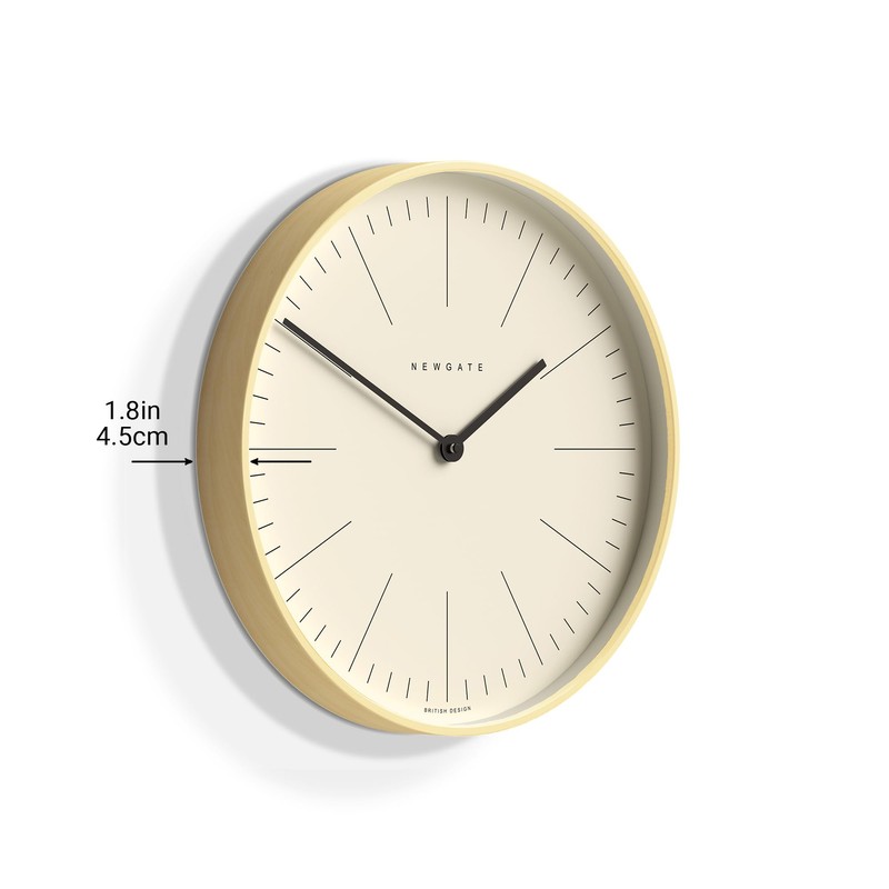 NEWGATE® Mr Clarke Analog Silent Round Wall Clock – Modern