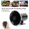 Lrocaoai 12V Police Siren Speaker 3 Tone Sound Volume Adjustment