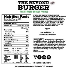 Today Gourmet Beyond Meat Burgers Plant Based Patties - 30-4oz Patties