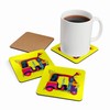 Set of 2 Indian Autorickshaw Coasters | Colorful Desi Art