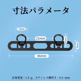 WFGKPXC Strap Holder, Smartphone Strap Holder, 2 Ports, Double Ring, Ultra Thin 0.02 inches (0.4 mm), Metal Stainless Steel, No Charging Interference, Durable, Fall Prevention, Compatible with iPhones