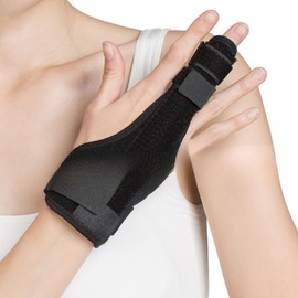 SEVEN MINE Férula Inmovilizadora de Dedo Largo Ajustable | Soporte de Aluminio | Recuperación de Fracturas, Luxaciones y Lesiones | Talla Universal