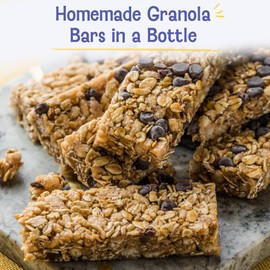 Baketivity Chocolate Granola Mix Duff in a Bottle Granola Bar Baking Kit for Kids and Adults Premeasured Ingredients like Oats Banana Chips Vanilla Sugar Unsweetened Coconut and Chocolate Chips