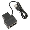 RJ45 Splitter Adapter 1 to 2 100Mbps Plug and Play