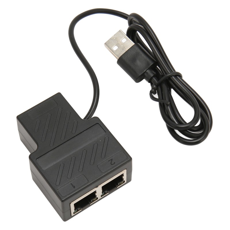RJ45 Splitter Adapter 1 to 2 100Mbps Plug and Play