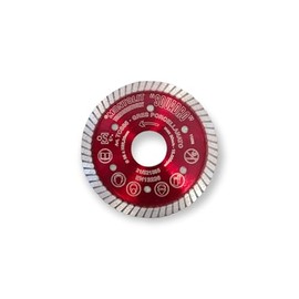 Montolit 3-3/8" Red Line SQUADRO Small Diameter Dry Use Diamond Blade