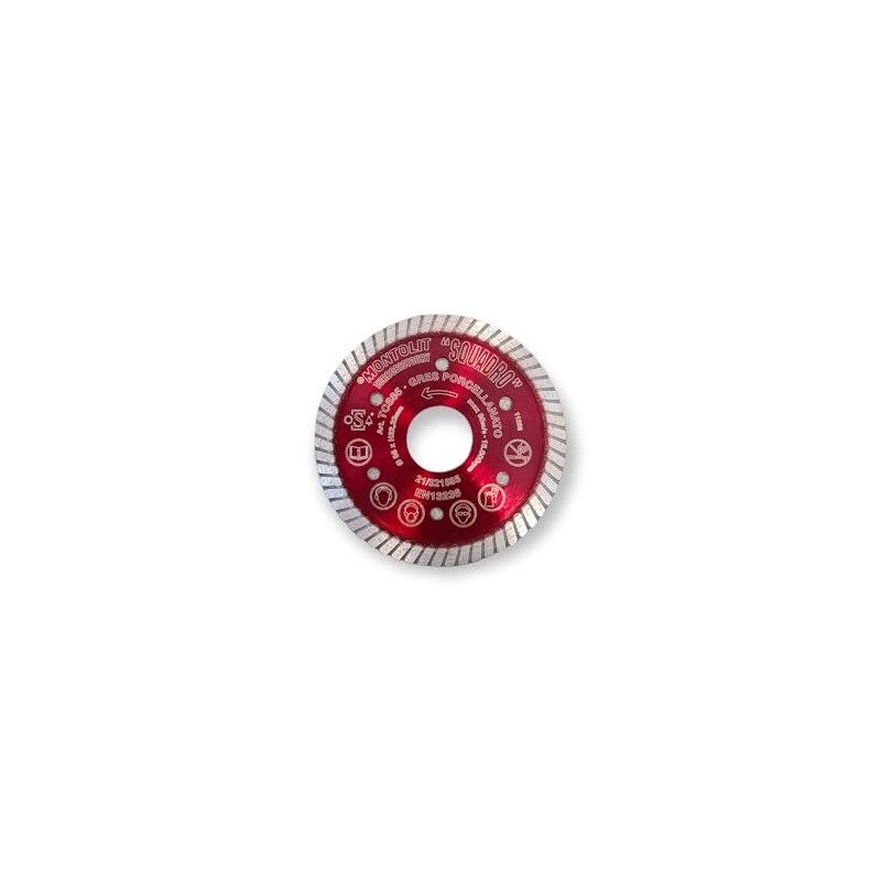 Montolit 3-3/8" Red Line SQUADRO Small Diameter Dry Use Diamond