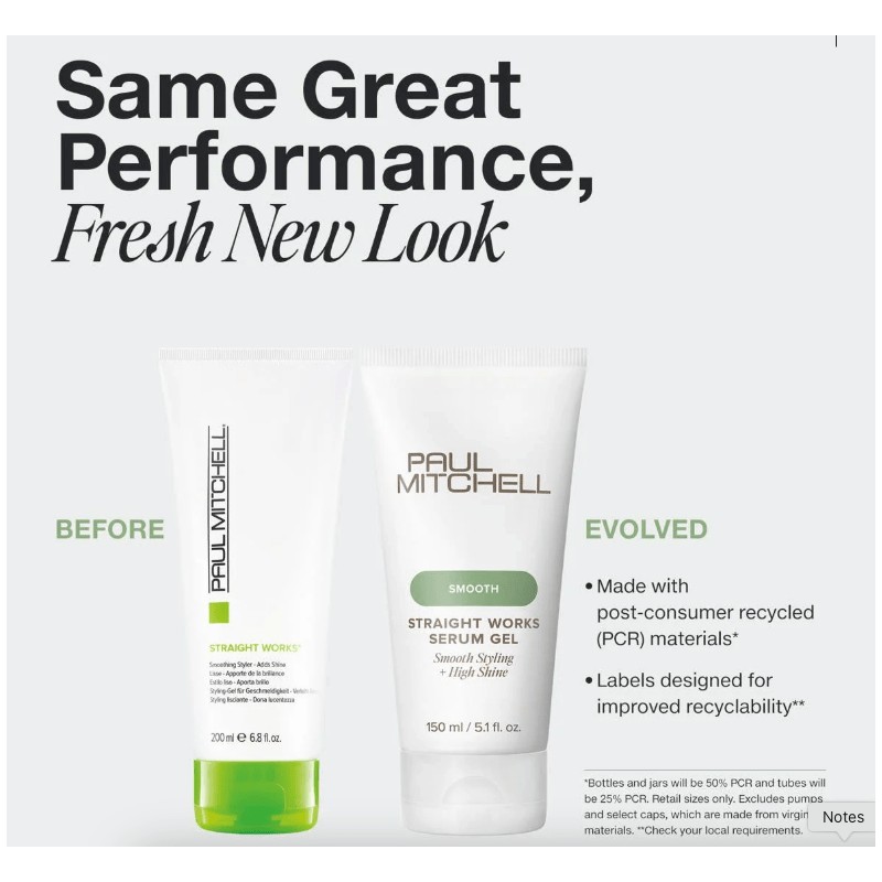 Paul Mitchell Smooth Straight Works Serum Gel 150ml