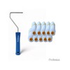 10 x 10 cm Profesius Radiator Rollers with Plug-In Bracket,